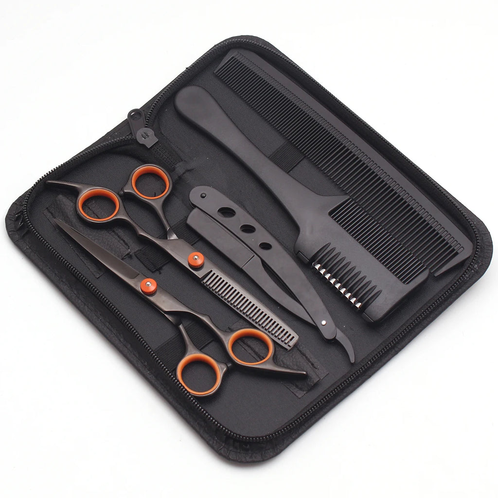 Hair Scissors 6" JP Stainless Hairdressing Scissors Barber Shop Hair Cutting Scissors Thinning Shears Haircut Set Dropshipping
