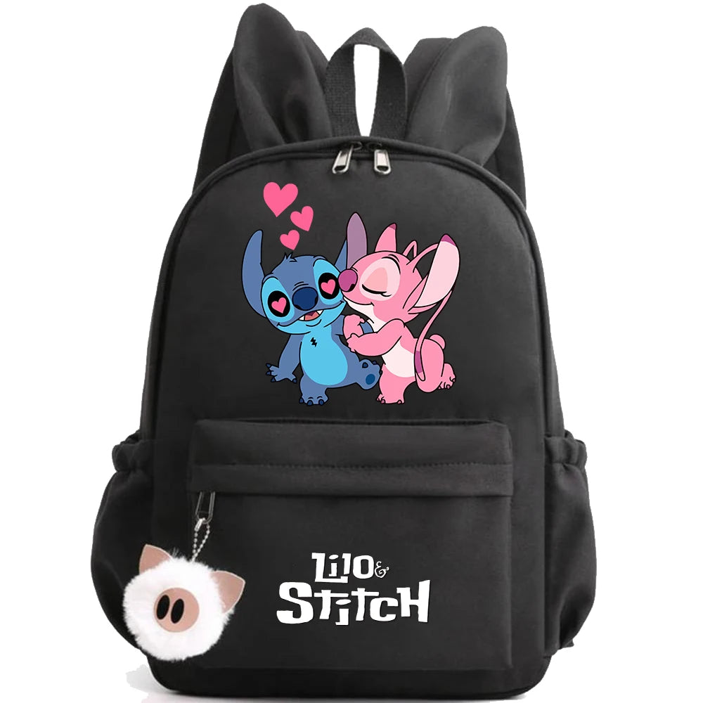 Cute Disney Lilo Stitch Backpack for Girl Boy Student Teenager Children Rucksack Women Casual School Bags Kids Birthday Gift Toy