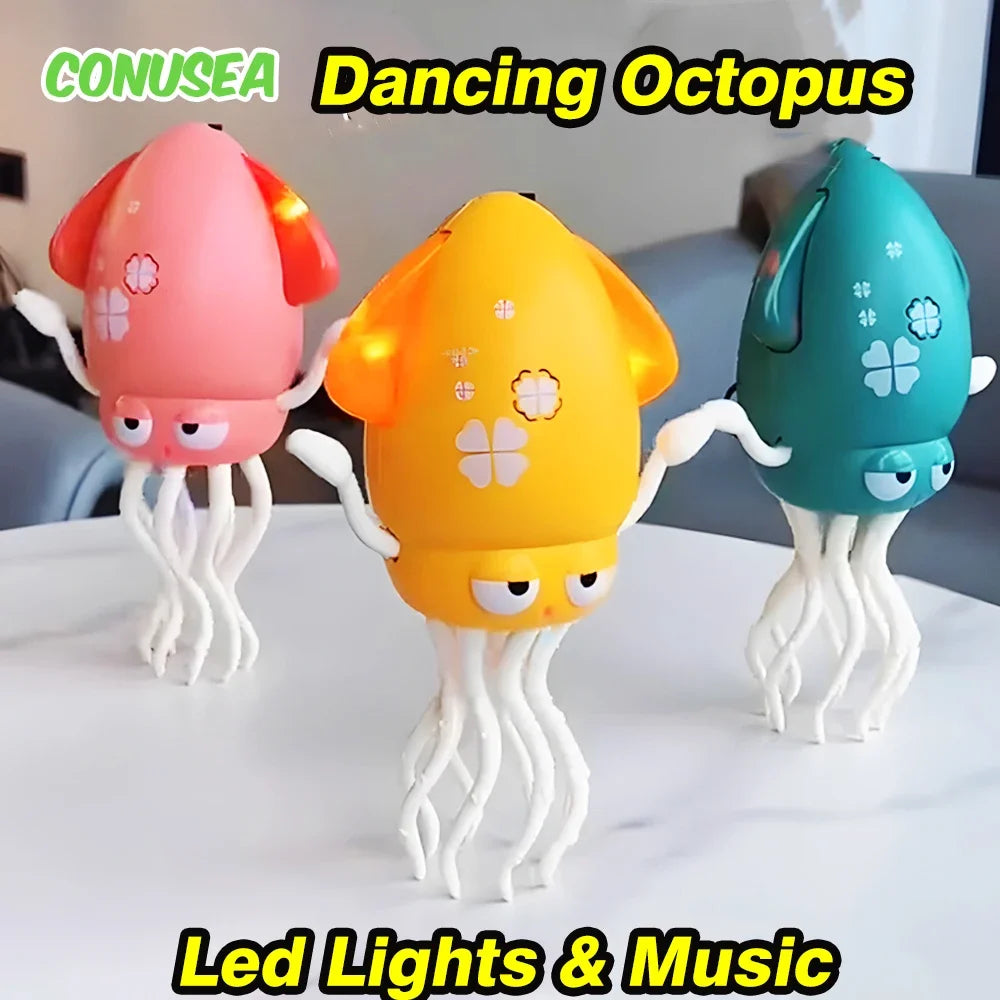 Dancing Octopus Electronic Pets Luminous Fidget Toys Interactive Antistress Stress Relief Toy for Toddler Baby Children Adult