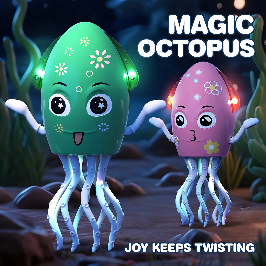 Dancing Octopus Electronic Pets Luminous Fidget Toys Interactive Antistress Stress Relief Toy for Toddler Baby Children Adult