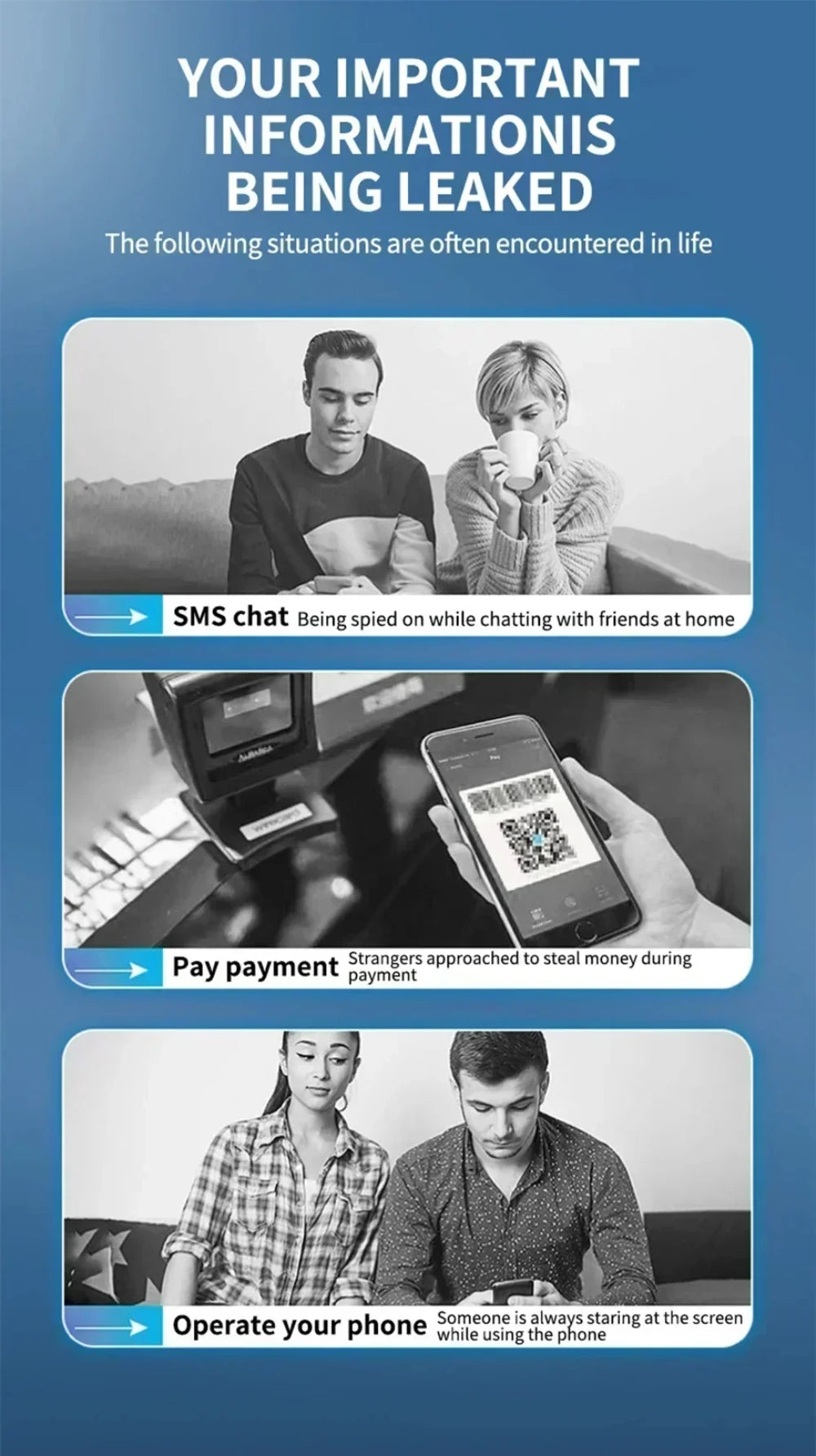 NNBILI 4Pcs Full Cover Privacy Screen Protector For iPhone 11 12 13 14 15 16 Pro Max Anti-spy Glass For iPhone16 Plus 16e Glass