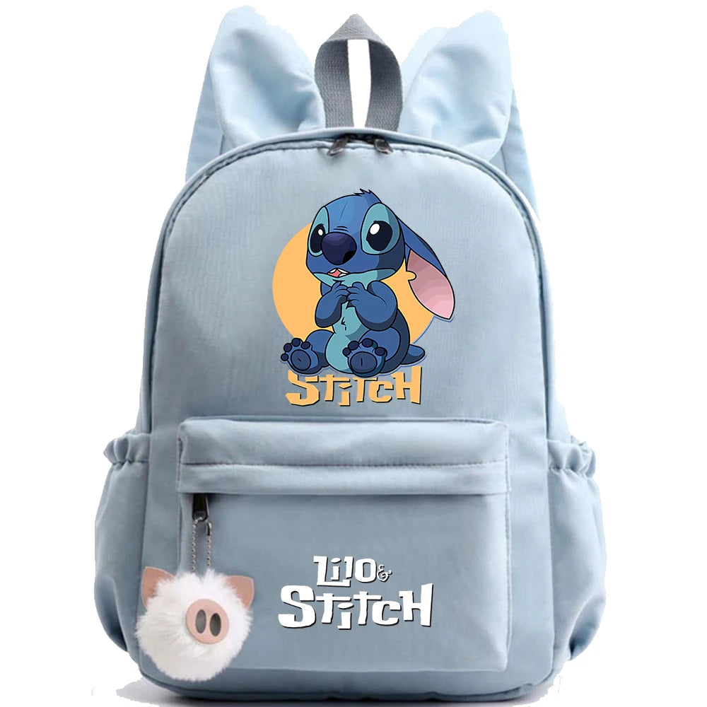Cute Disney Lilo Stitch Backpack for Girl Boy Student Teenager Children Rucksack Women Casual School Bags Kids Birthday Gift Toy
