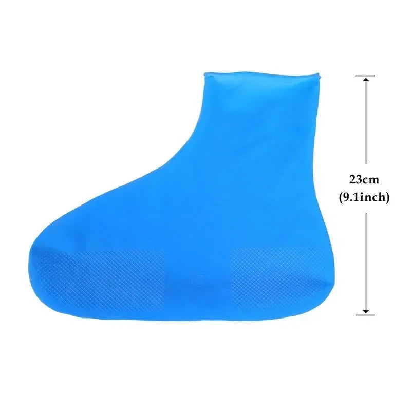 Waterproof Shoe Covers Silicone Anti-Slip Rain Boots Unisex Sneakers Protector for Outdoor Rainy Day Reusable Rain Shoe Cover
